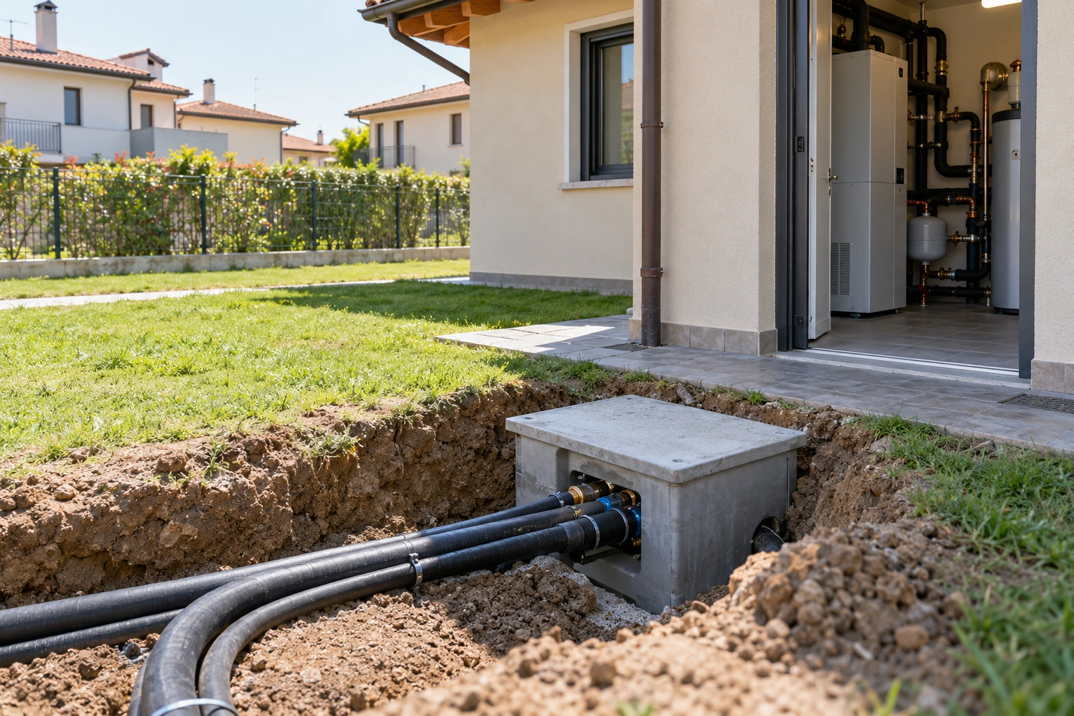 Immagine illustrativa: Geotermico in un contesto residenziale veneto